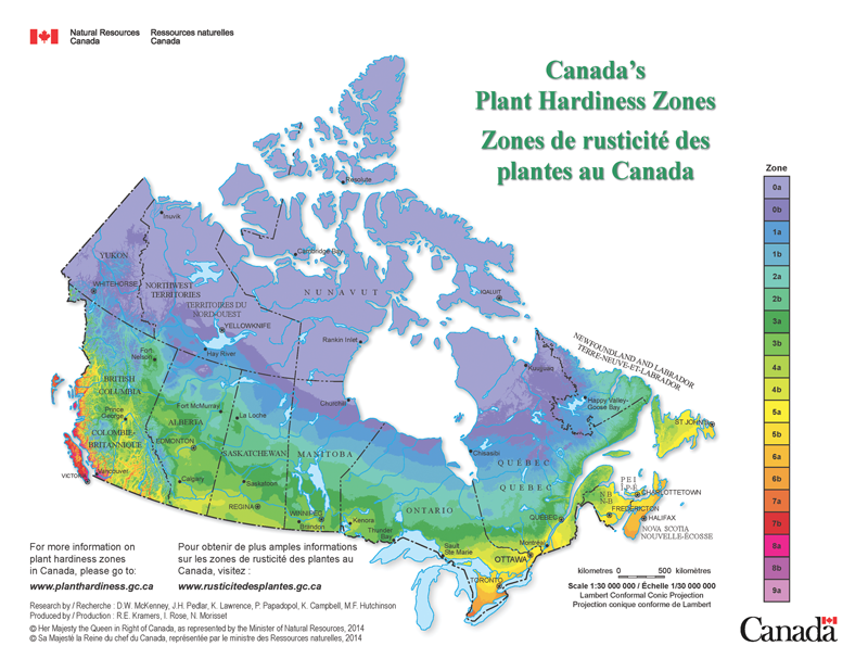 Plant Hardiness Zones Ontario Map Landscape Trades